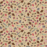 Clothworks Faboolous-Light Caramel (Sold By 1/2 Meter)
